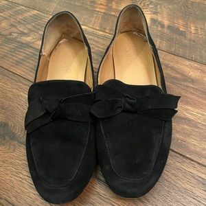 Franco Santo black suede flats